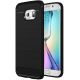Púzdro CARBON CASE pre SAMSUNG GALAXY S6 EDGE (G925F) - čierne