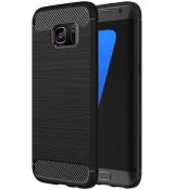 Púzdro CARBON CASE pre SAMSUNG GALAXY S6 (G920F) - čierne