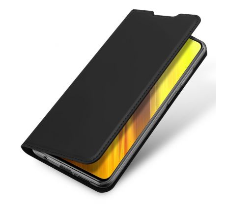 Púzdro knižkové DUX DUCIS PRO SKIN SERIES pre XIAOMI POCO X3 NFC - čierne