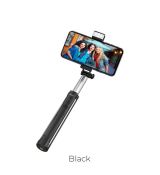 Držiak na SELFIE HOCO K10A s BLUETOOTH s ovládaním a funkciou statívu - čierny