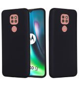 Zadný kryt SILICONE CASE  pre MOTOROLA MOTO G9 PLAY/E7 PLUS - čierne