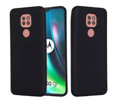 Zadný kryt SILICONE CASE pre MOTOROLA MOTO G9 PLAY/E7 PLUS - čierne