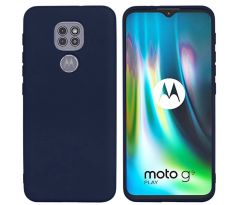 Zadný kryt SILICONE CASE pre MOTOROLA MOTO G9 PLAY/E7 PLUS - modré