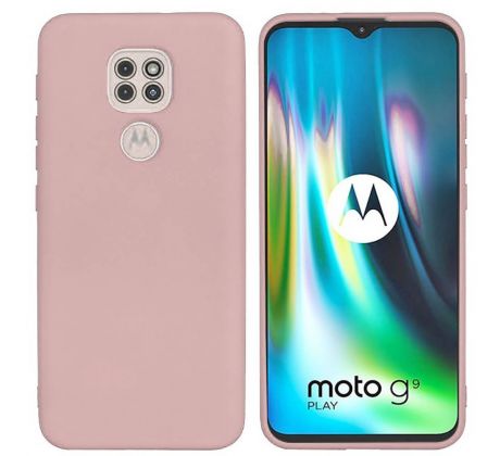 Zadný kryt SILICONE CASE  pre MOTOROLA MOTO G9 PLAY/E7 PLUS - ružové