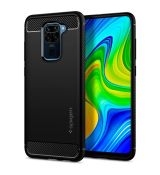 Púzdro SPIGEN RUGGED ARMOR™ pre XIAOMI REDMi NOTE 9 - čierne