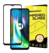 Tvrdené sklo WOZINSKY 5D FULL COVER (full glue) 9H PRO (TG) pre MOTOROLA MOTO G9 PLAY/E7 PLUS - čierne