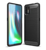 Púzdro CARBON CASE pre MOTOROLA MOTO G9 PLUS - čierne