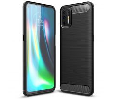 Púzdro CARBON CASE pre MOTOROLA MOTO G9 PLUS - čierne