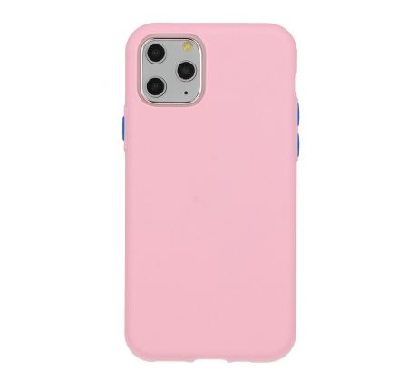 Púzdro SOLID SILICONE CASE pre APPLE iPHONE 11 PRO (5,8") - jasno ružové