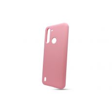 Púzdro SOLID SILICONE CASE pre MOTOROLA MOTO G8 POWER LITE - jasno ružové