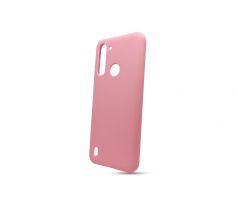 Púzdro SOLID SILICONE CASE pre MOTOROLA MOTO G8 POWER LITE - jasno ružové