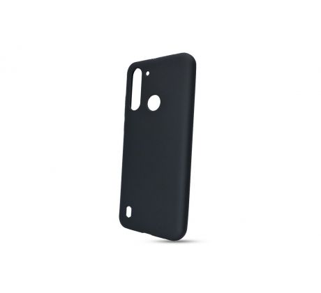 Púzdro SOLID SILICONE CASE pre MOTOROLA MOTO G8 POWER LITE - čierne