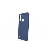 Púzdro SOLID SILICONE CASE pre MOTOROLA MOTO G8 POWER LITE - tmavo modré
