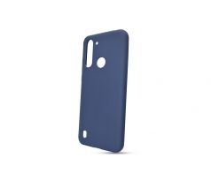 Púzdro SOLID SILICONE CASE pre MOTOROLA MOTO G8 POWER LITE - tmavo modré