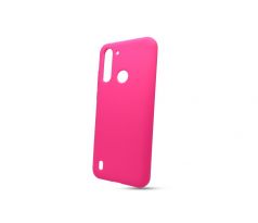 Púzdro SOLID SILICONE CASE pre MOTOROLA MOTO G8 POWER LITE - ružové