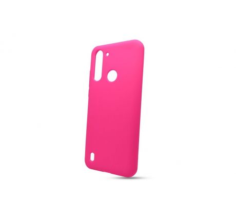 Púzdro SOLID SILICONE CASE pre MOTOROLA MOTO G8 POWER LITE - ružové