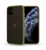 Púzdro COLOR BUTTON CASE pre APPLE IPHONE 11 PRO (5,8") - olivový