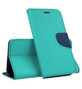 Púzdro knižkové diárové FANCY pre XIAOMI REDMi NOTE 9S - mätovo modré