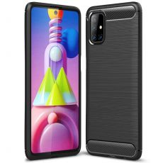 Púzdro CARBON CASE pre SAMSUNG GALAXY M51 (M515F) - čierne