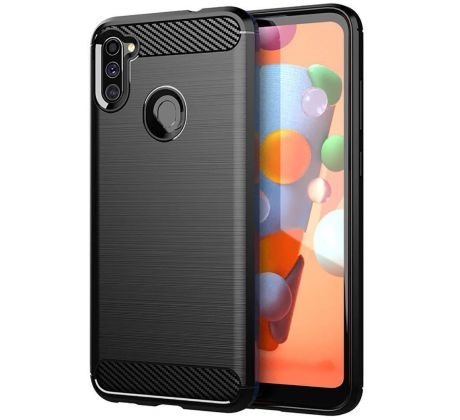 Púzdro CARBON CASE pre SAMSUNG GALAXY M11 (M115F) - čierne