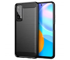 Púzdro CARBON CASE pre HUAWEI P SMART (2021) - čierne