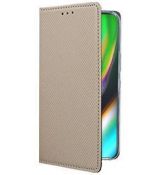 Púzdro knižkové SMART BOOK CASE pre MOTOROLA MOTO G9 PLUS - zlaté