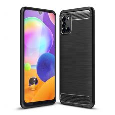 Púzdro CARBON CASE pre SAMSUNG GALAXY A31 (A315F) - čierne
