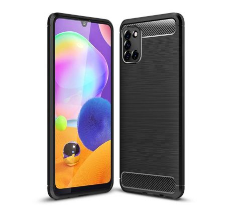 Púzdro CARBON CASE pre SAMSUNG GALAXY A31 (A315F) - čierne