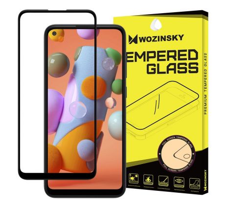 Tvrdené sklo WOZINSKY 5D FULL COVER (full glue) 9H PRO (TG) pre SAMSUNG GALAXY A11 (A115F)/M11 (M115F) - čierne