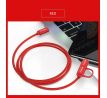 Kábel ROCK (RCB0691) 2in1 USB TYP-C to USB TYP-C + LIGHTNING - červený