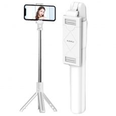 SELFIE tyč KAKU LEPAI (KSC-344) s BLUETOOTH s ovládaním a funkciou statívu - biely