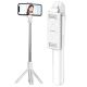 SELFIE tyč KAKU LEPAI (KSC-344) s BLUETOOTH s ovládaním a funkciou statívu - biely