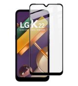 Tvrdené sklo 5D FULL COVER (full glue) 9H PRO (TG) pre LG K22 - čierne