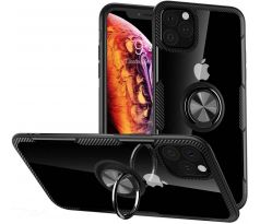 Púzdro CARBON RING CASE pre APPLE IPHONE 12 MINI 5,4" - čierne