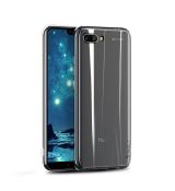 Silikónové púzdro IPAKY EFFORT + tvrdené sklo 9H pre HUAWEI HONOR 10 - transparentné