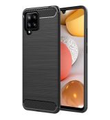 Púzdro CARBON CASE pre SAMSUNG GALAXY A42 5G - čierne
