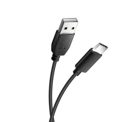 Kábel BLUE STAR LITE USB - micro USB TYP-C univerzálny 1,2m - čierny