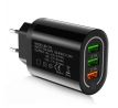 Sieťová nabíjačka Wall Charger 3xUSB QC 3.0 (BK373) - čierna