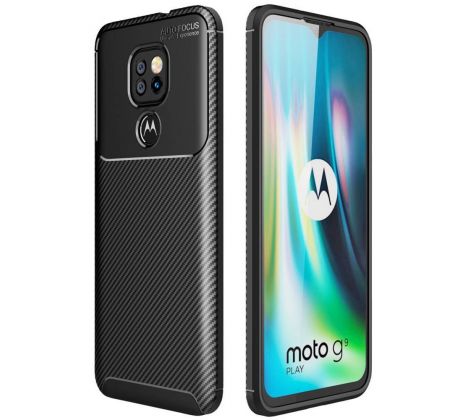 Púzdro FOCUS CARBON CASE pre MOTOROLA MOTO G9 PLAY/E7 PLUS - čierne