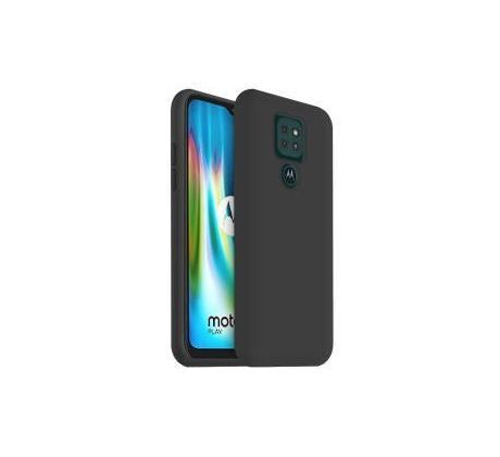 Púzdro SILIKÓNOVÉ BACK GEL MATT pre MOTOROLA MOTO G9 PLAY/E7 PLUS - čierne