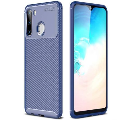 Púzdro FOCUS CARBON CASE pre SAMSUNG GALAXY M11 (M115F) - modré