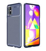 Púzdro FOCUS CARBON CASE pre SAMSUNG GALAXY M31S (M317F) - modré