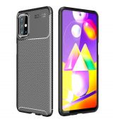 Púzdro FOCUS CARBON CASE pre SAMSUNG GALAXY M31S (M317F) - čierne