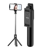 SELFIE tyč KAKU LEPAI (KSC-344) s BLUETOOTH s ovládaním a funkciou statívu - čierna