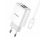 Sieťová nabíjačka KAKU DUAL PORT 2,4A + kábel LIGHTNING 1m (KSC-397) - biela