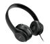 Stereo slúchadla KAKU (KSC437) s mikrofónom - čierne