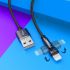 Otočný 180 ° USB LIGHTNING kábel KAKU (KSC-465) 2.4A 1M - čierny