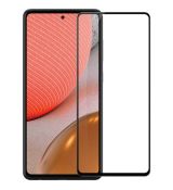 Tvrdené sklo 5D FULL COVER (full glue) 9H PRO (TG) pre SAMSUNG GALAXY A72 5G - čierne