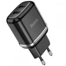 Sieťová nabíjačka HOCO N4 2 x USB 2,4A - čierna