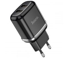 Sieťová nabíjačka HOCO N4 2 x USB 2,4A - čierna